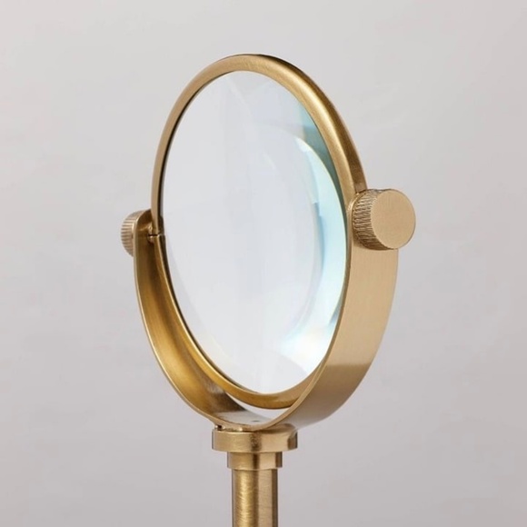 Hearth & Hand Magnolia 8" Decorative Brass Magnifying Glass - Picture 3 of 8